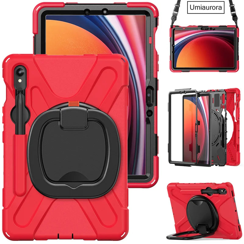 Heavy Duty Armor Kids Shockproof Case For Samsung Galaxy Tab S9 Series by Snagg A Tab Case