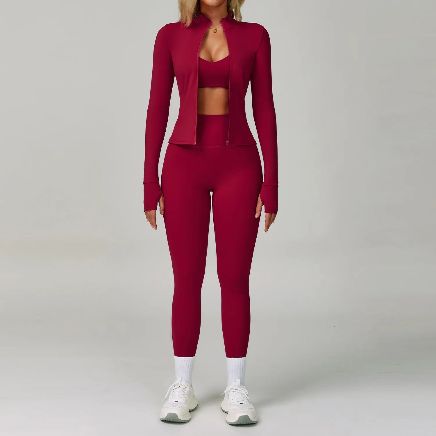 Women's 2/3-Piece Yoga Suit | Sports Bra High Waist Leggings & Shorts Push-Up Gym Activewear
