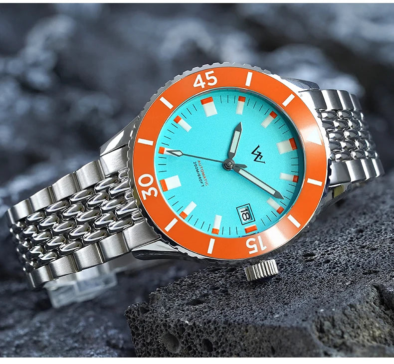 Automatic Mechanical Diver Watch – NH35 Ceramic Bezel | Sapphire AR Glass | 200M Waterproof - Men’s Watches
