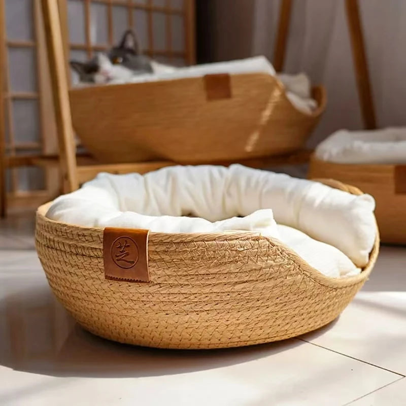 Handmade Bamboo Pet Bed by Snagg A Pet Bed