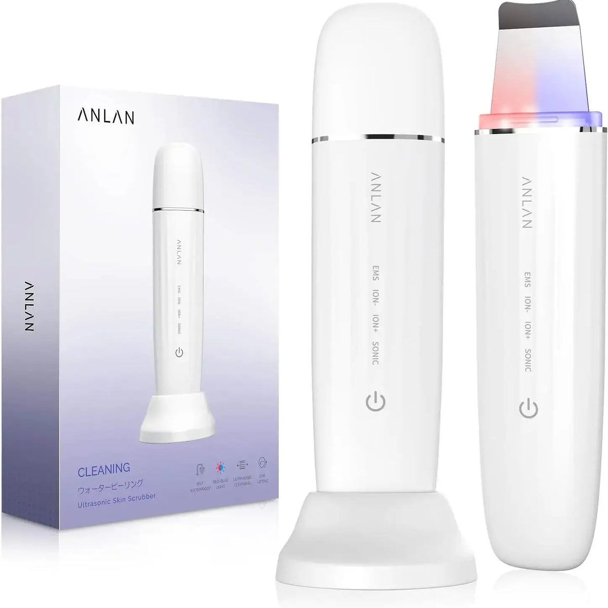 Ultrasonic Skin Scrubber & EMS Facial Lifting Device