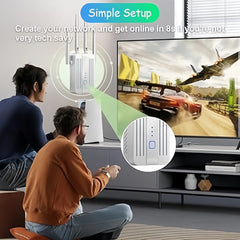 1200Mbps Dual Band WiFi Repeater – 2.4G/5GHz Signal Extender by Snagg A WiFi Booster