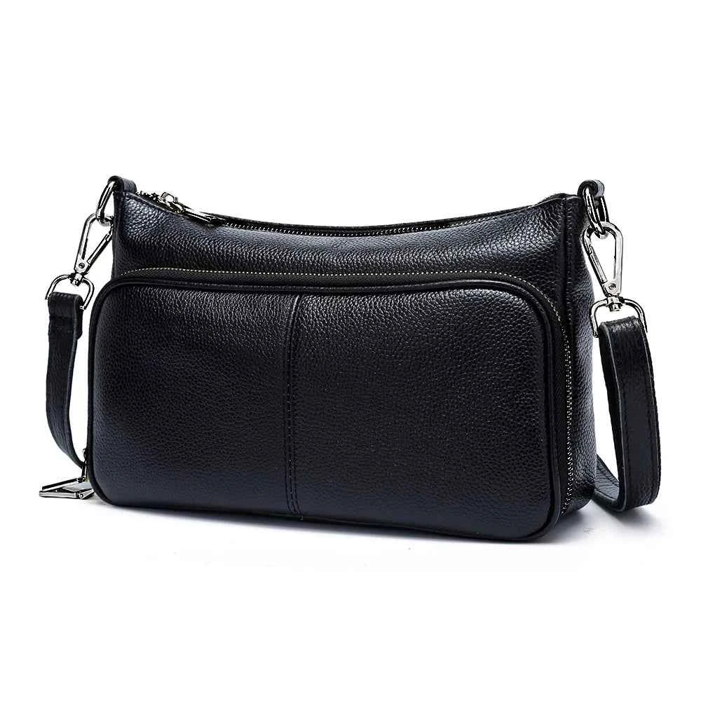 100% Genuine Leather Women's Hobo Shoulder Bag – Crossbody Messenger Bag in High-Quality Fashion Design