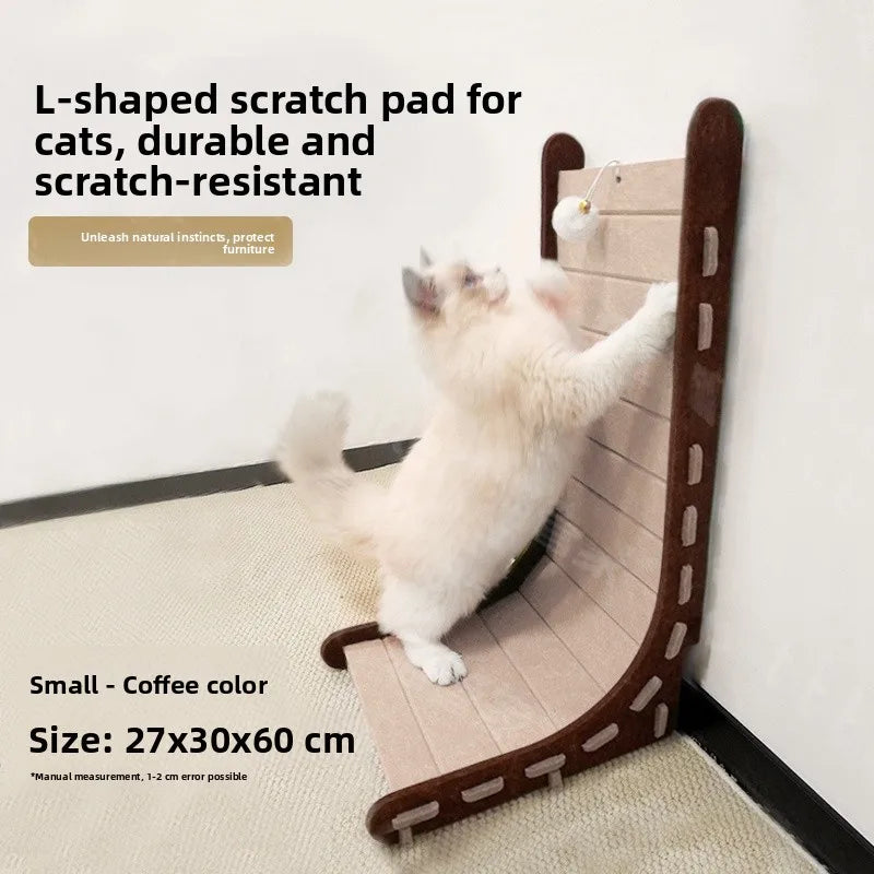 Vertical Felt Cat Scratcher & House by Snagg A Scratcher
