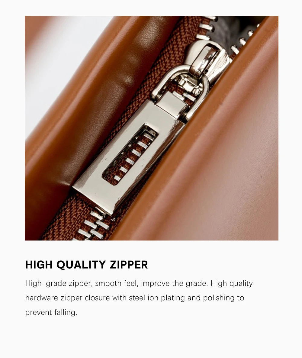 Luxury Leather Underarm Shoulder Bag – High-Sense Fashion Crossbody Handbag for Women, All Seasons