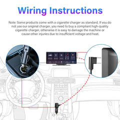 10.26" 4K Dash Cam And Rearview Mirror Car Video Player with Wireless CarPlay by Snagg A Car DVR