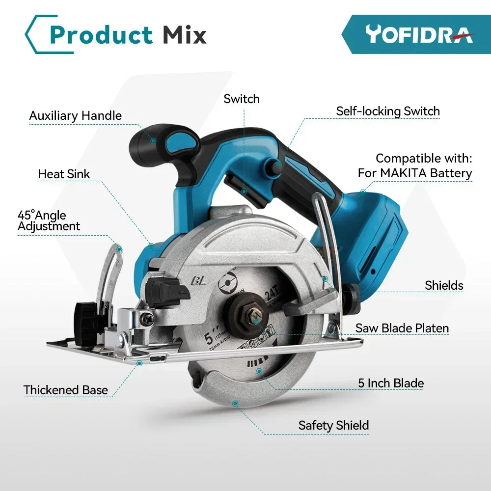 125mm (5") Brushless Circular Saw