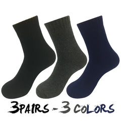 Men’s Vintage Wool Knit Socks, Thick Winter Cashmere Blend