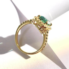 2ct Green Moissanite Ring - SnaggIt