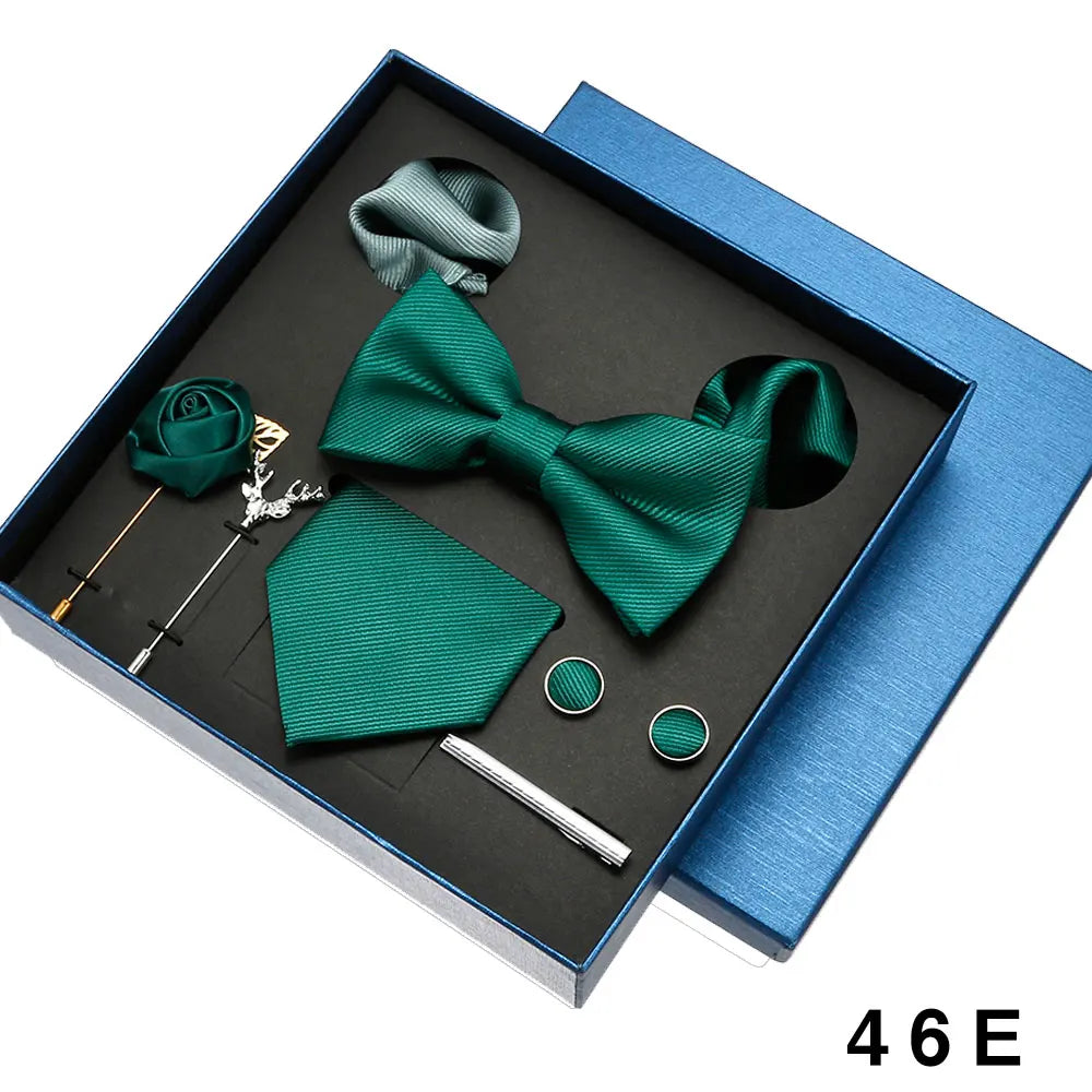 Luxury Silk Tie Set for Men - 46E - Others In Fashion