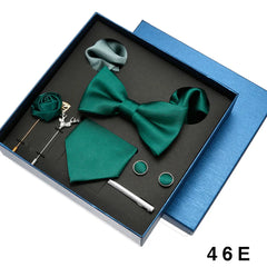 Luxury Silk Tie Set for Men - 46E - Others In Fashion