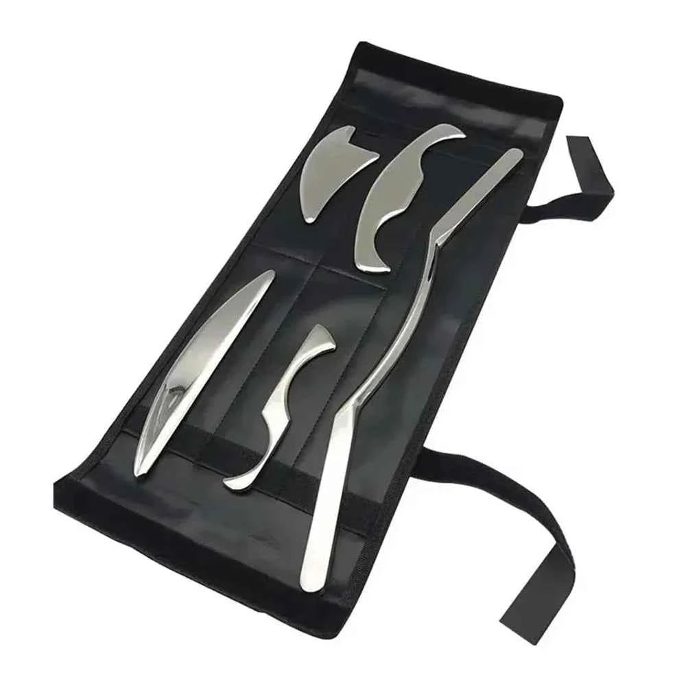 Professional Stainless Steel Gua Sha Tools Set (5PCS)