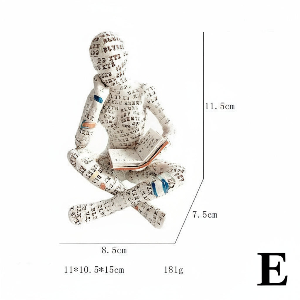 Abstract Reading Woman Sculpture by Snagg A Sculpture