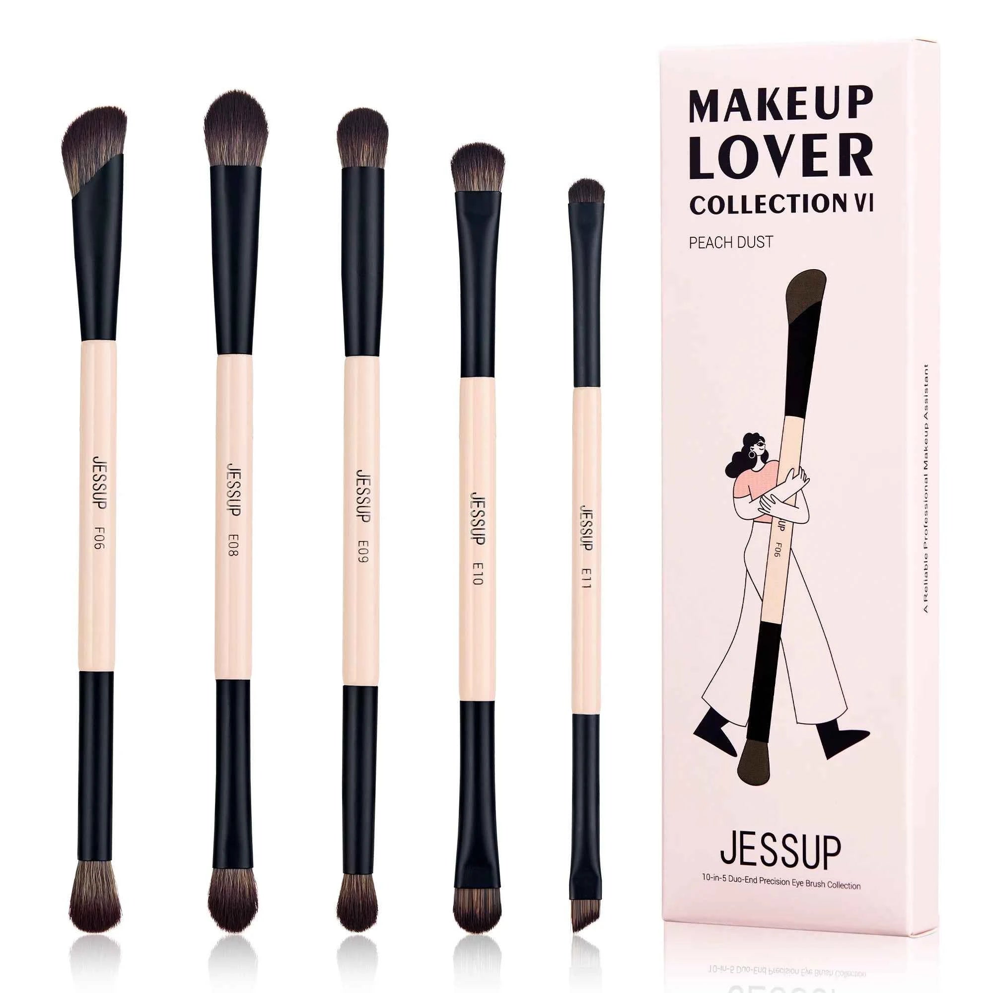 Double Sided Makeup Brush Set (3 / 5 / 7 Piece Options)
