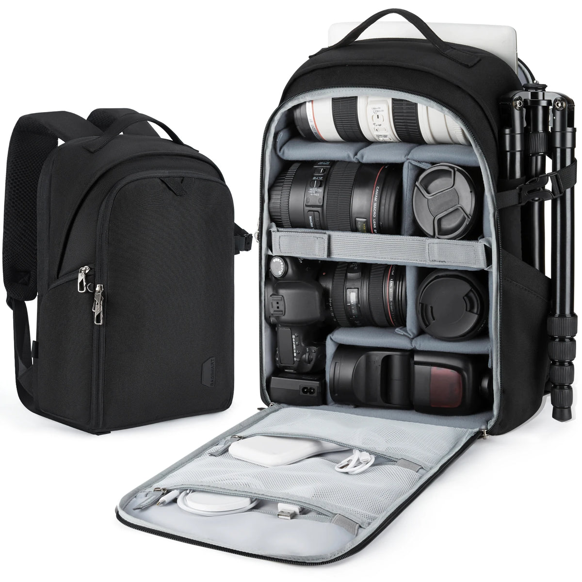 Multi-Functional DSLR Camera Backpack – Shockproof Waterproof Outdoor Photo Bag for Nikon & Canon (36–55L)