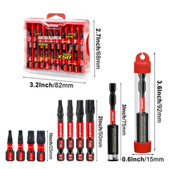 Impact Tough Magnetic Torx Screwdriver Bit Set – S2 Alloy Steel Star Bits