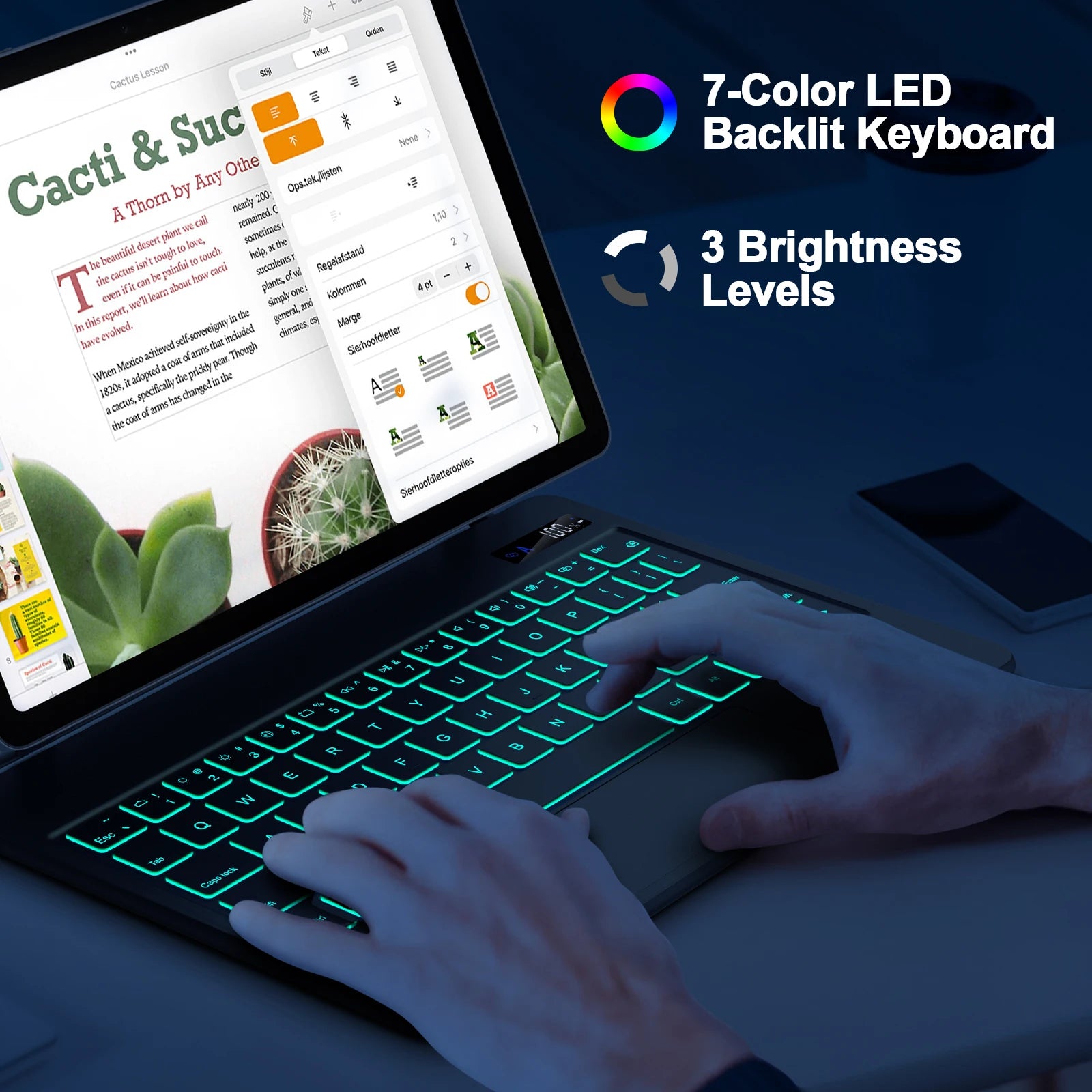 Magic Keyboard For Samsung Galaxy Tab S7 Plus S8 S9 + FE 11 12.4 inch by Snagg A Wireless Keyboard