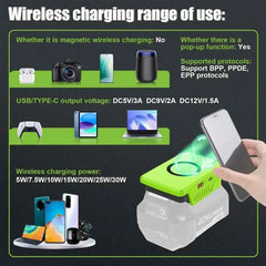 Wireless phone charger for Ryobi 18V and 40V batteries – image 4