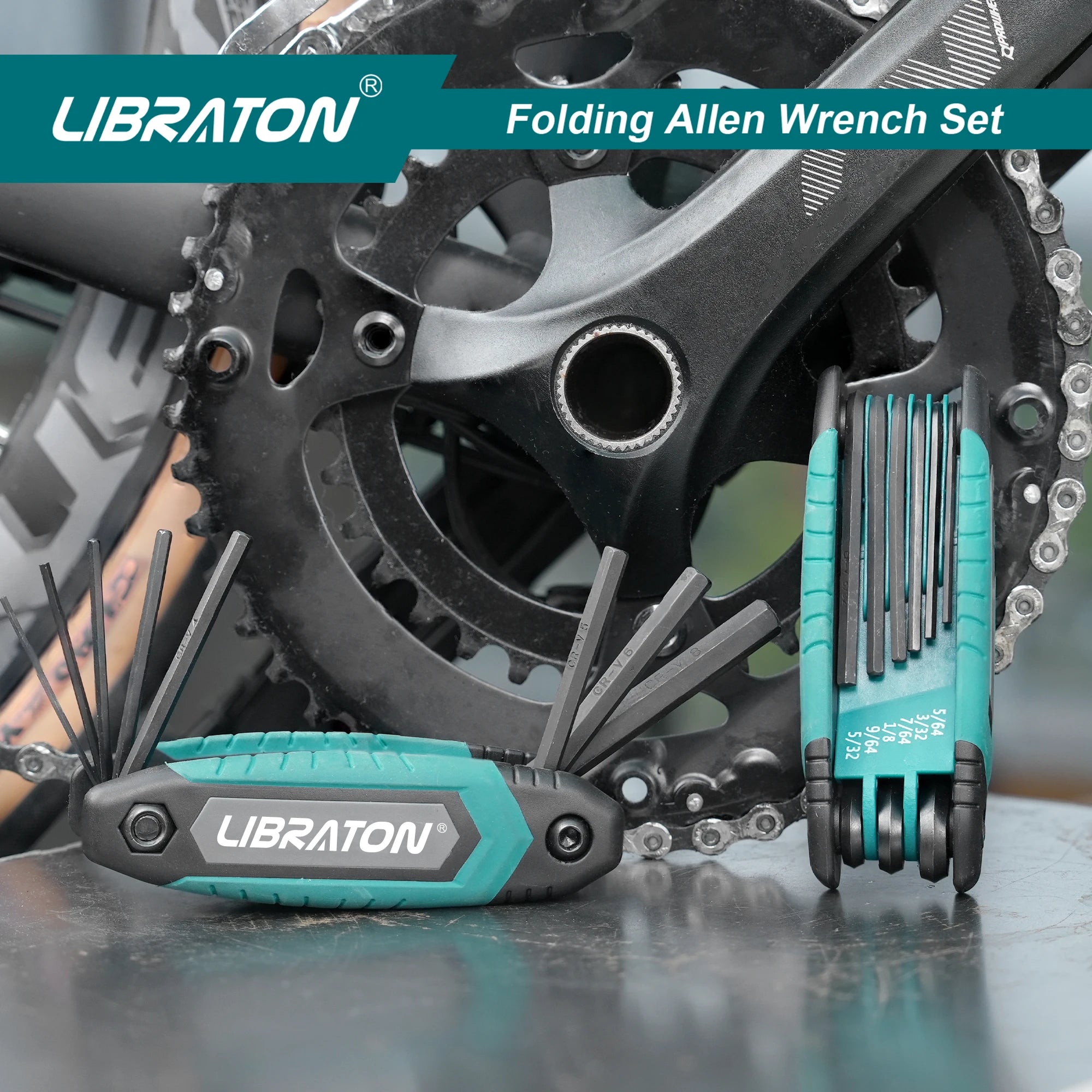 LIBRATON Folding Allen Wrench Set