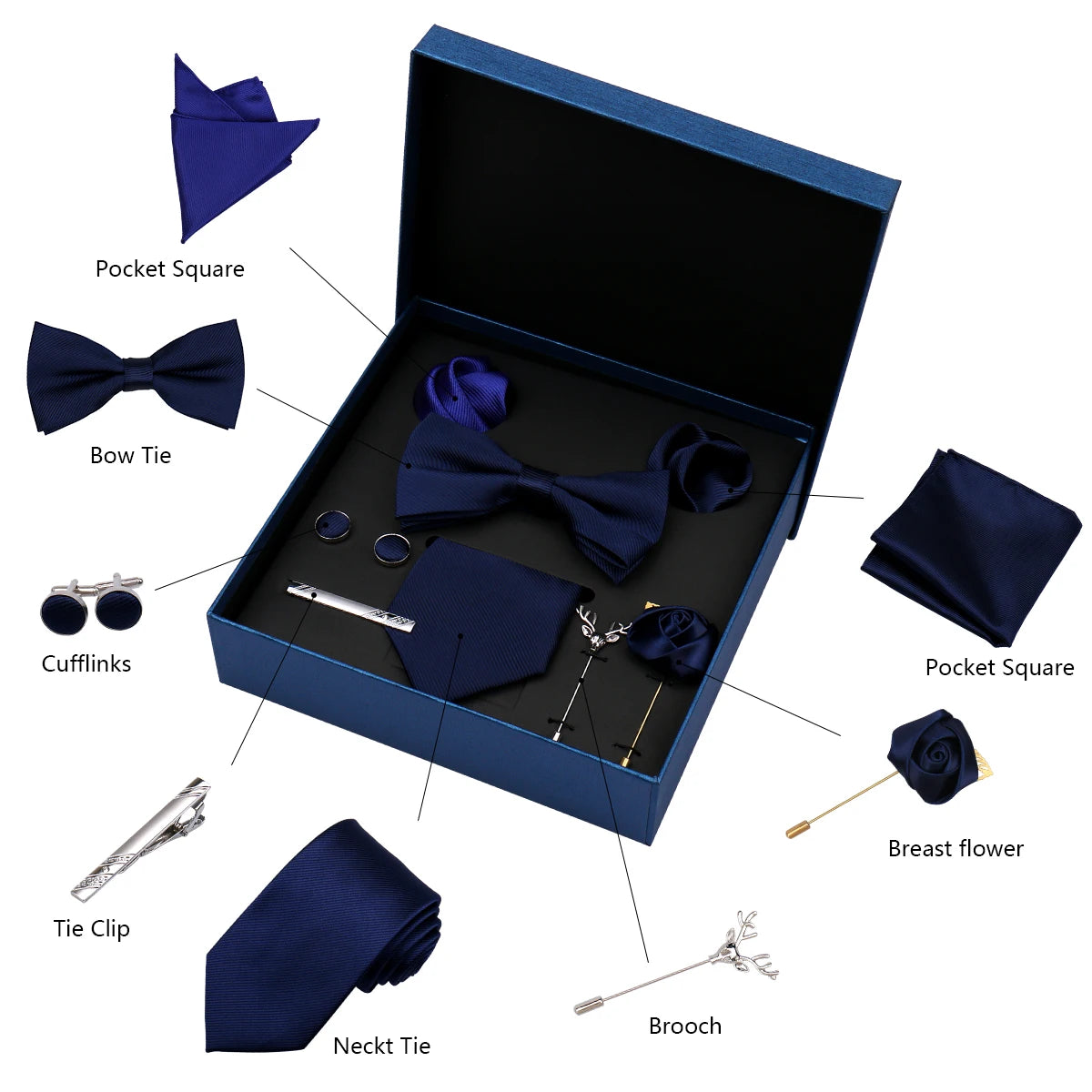 Luxury Silk Tie Set for Men - Others In Fashion
