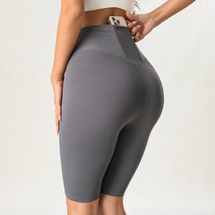 Women’s High-Waisted Yoga Shorts by Snagg A Short