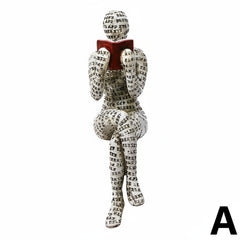 Abstract Reading Woman Sculpture by Snagg A Sculpture
