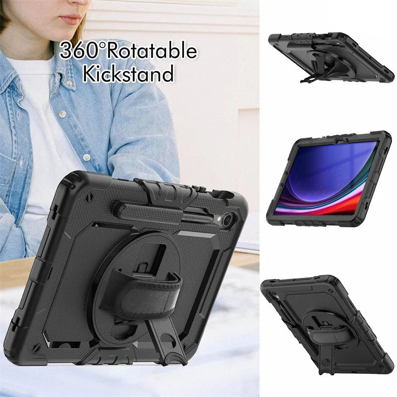 Kids Shockproof Tablet Cover For Samsung Tab S7 / S8 / S9 FE Plus by Snagg A Tab Case