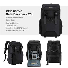 25L Camera & Laptop Backpack – DSLR, Mirrorless & 15.6" Laptop