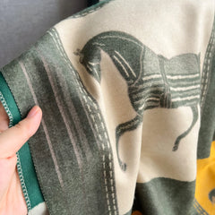 Luxury Horse Print Cashmere Feel Scarf For Women - Others In Fashion
