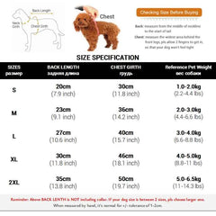 Puffer Dog Snow Suit – Full-Cover Belly Winter Overalls for Small Dogs (Boy & Girl)