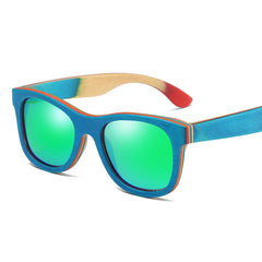 Skateboard Wooden Sunglasses by Snagg It Sunglasses
