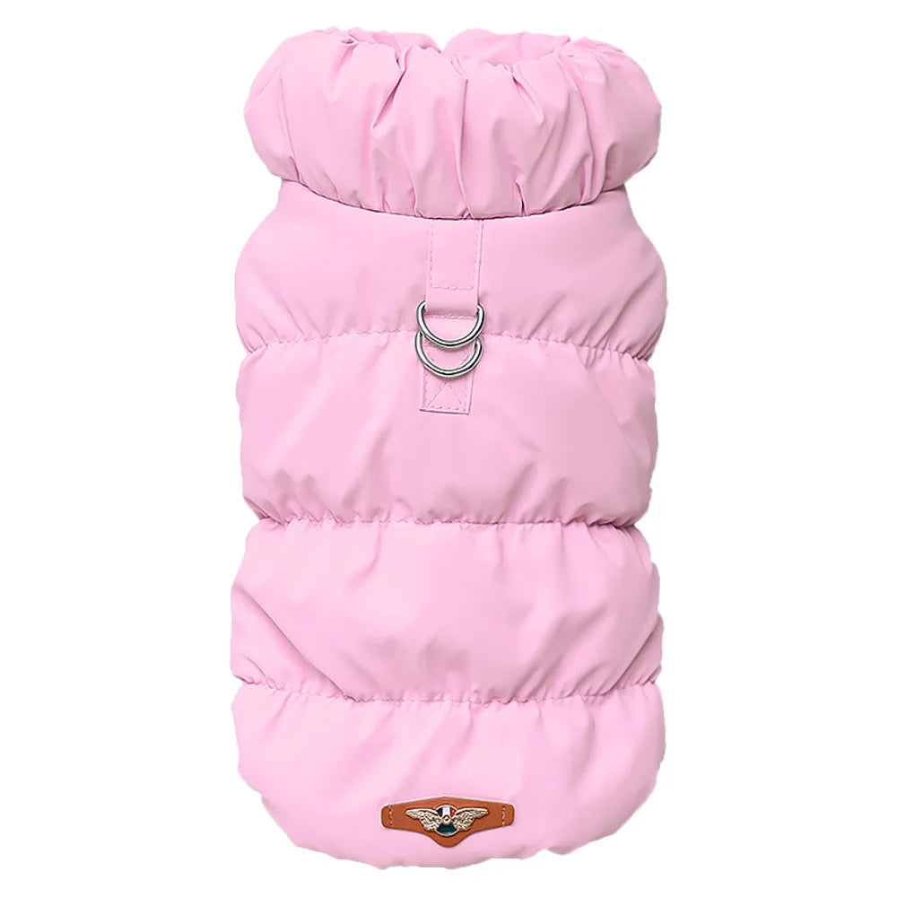 Padded Dog Vest Jacket – Windproof Warm Winter Coat for French Bulldog, Chihuahua & Poodle