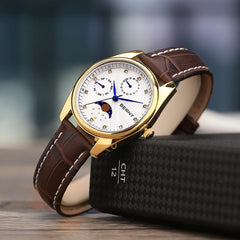 BERNY Women’s Moon Phase Quartz Watch