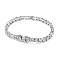 D Color VVS1 Moissanite Tennis Bracelet — 3mm / 4mm Stones
