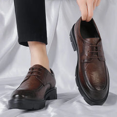 Men’s Height-Increasing Leather Dress Shoes by Snagg A Shoes
