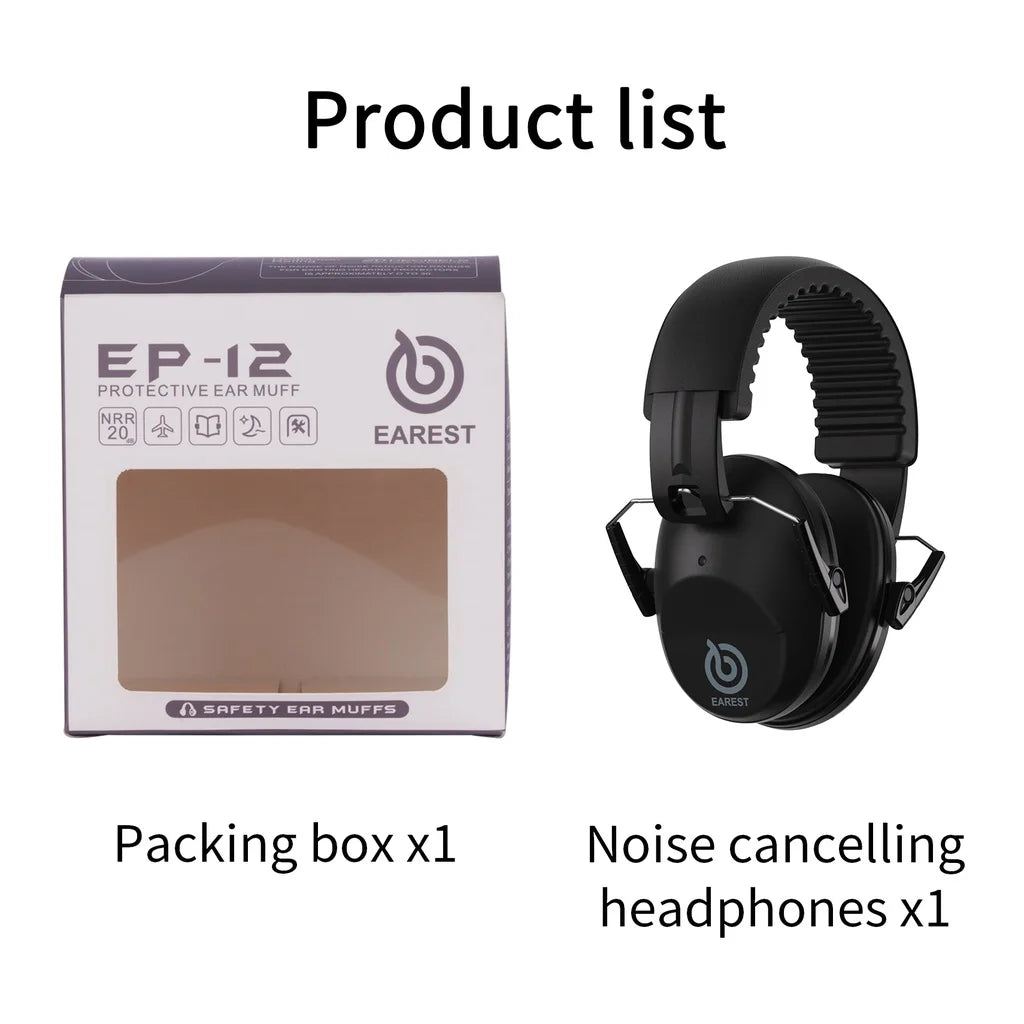 Foldable padded earmuffs for kids and adults – image 11