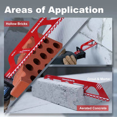 Professional Carbide Masonry Reciprocating Saw Blade | 12" & 18" Demolition Blades for Aerated Concrete, Brick & Cinder Block