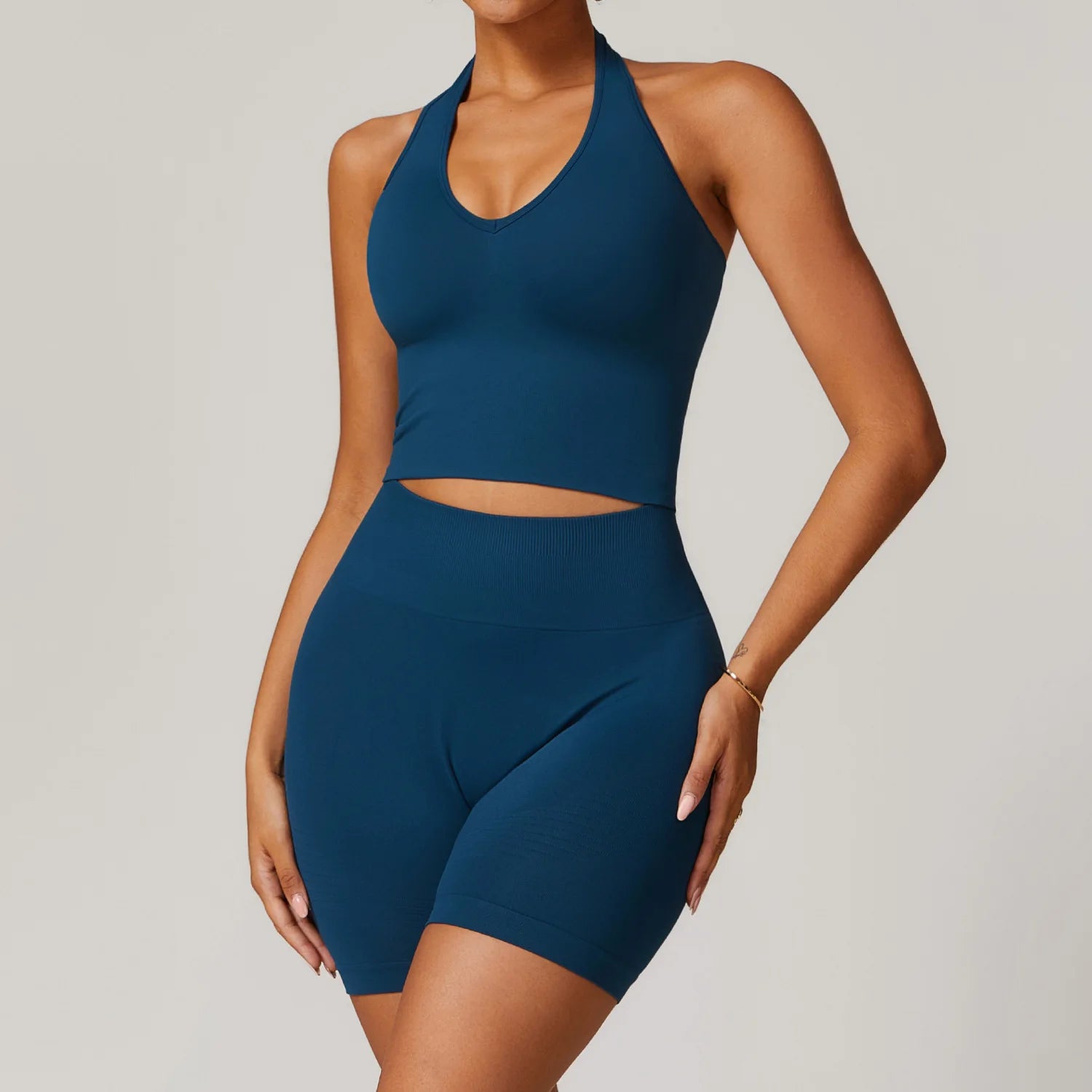 Women's 2-Piece Seamless Yoga Set | Sports Bra & Gym Leggings Athletic Wear Fitness Tracksuit