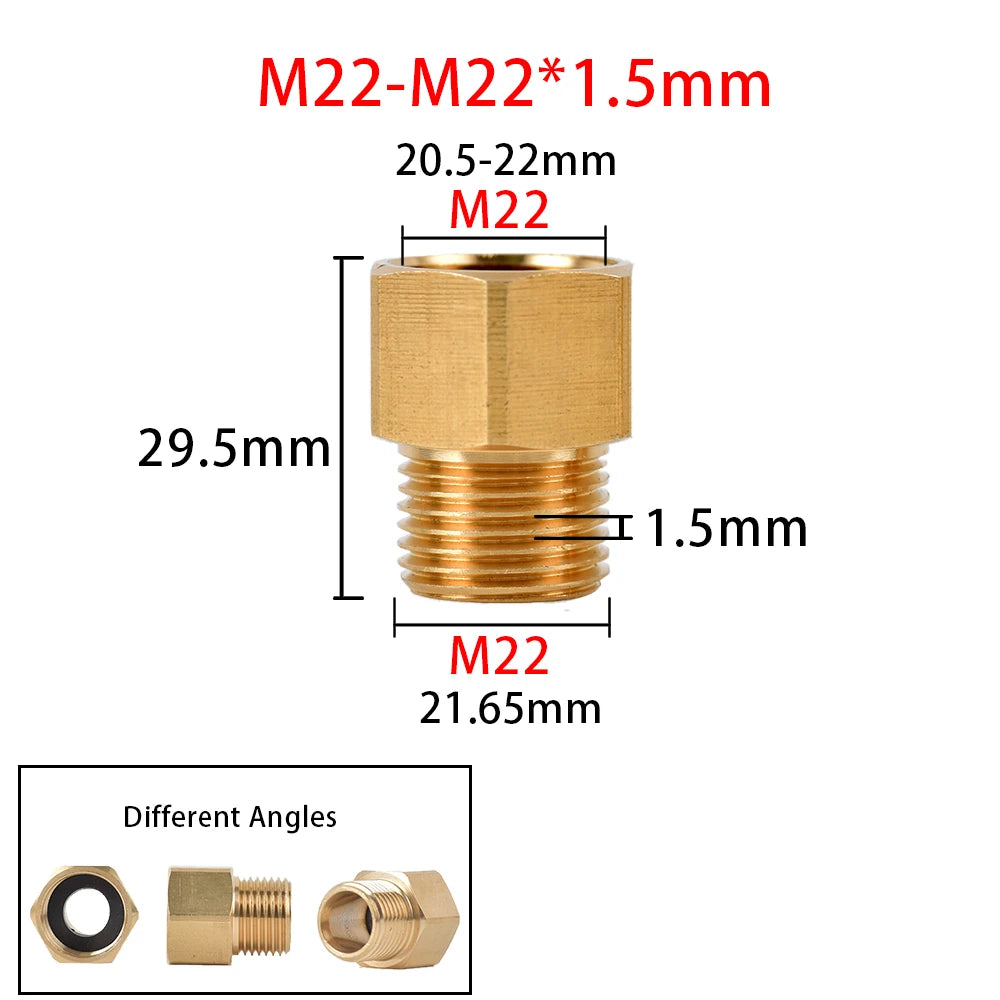 M22 Brass Pressure Washer Adapter by Snagg A Fitter