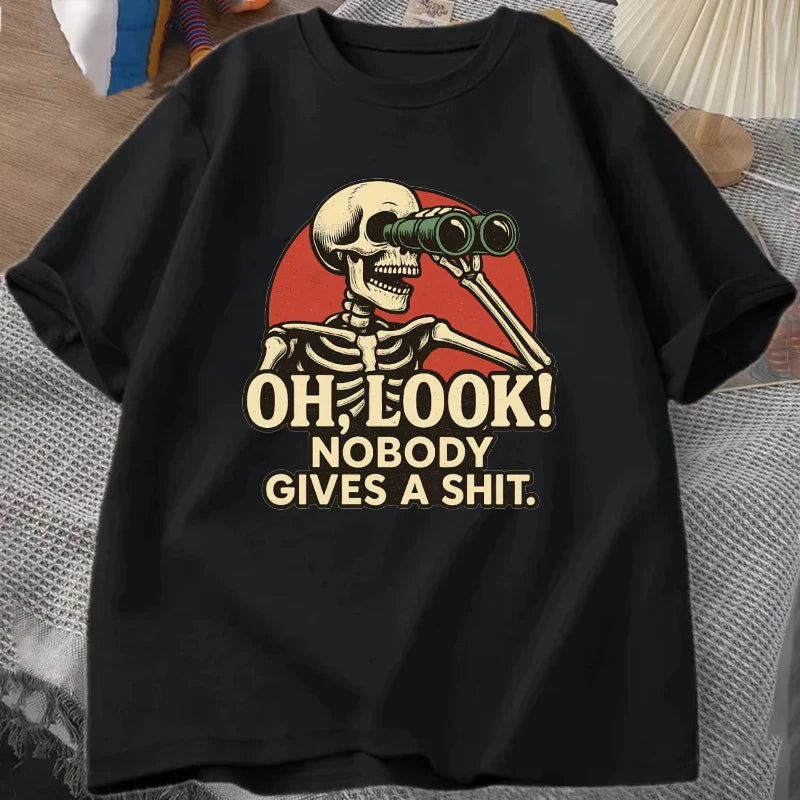 "Oh Look Nobody Gives A Shit" Graphic Tee | Sarcastic Humor Streetwear