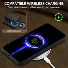 2 in 1 Detachable Magnetic Leather Case – for iPhone 16 Series - Phone Cases & Covers