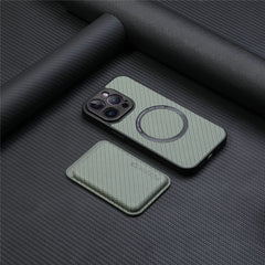 Carbon Fiber Style PU Leather MagSafe Case for iPhone 17 Air / Series (LM2) by Snagg A Phone Case