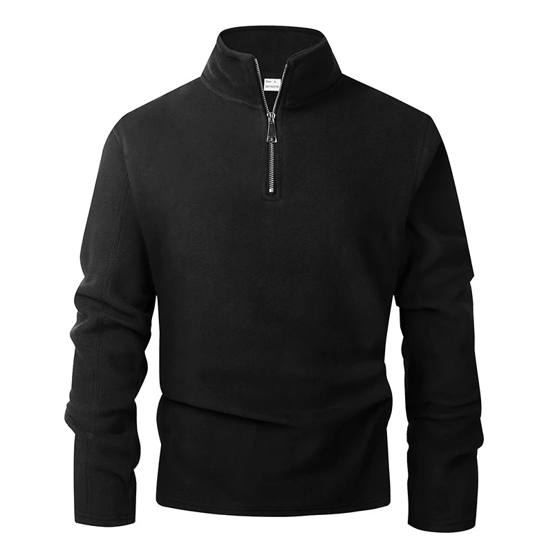 Men’s Thicken Fleece Pullover | Winter Thermal Soft-Shell Sweatshirt
