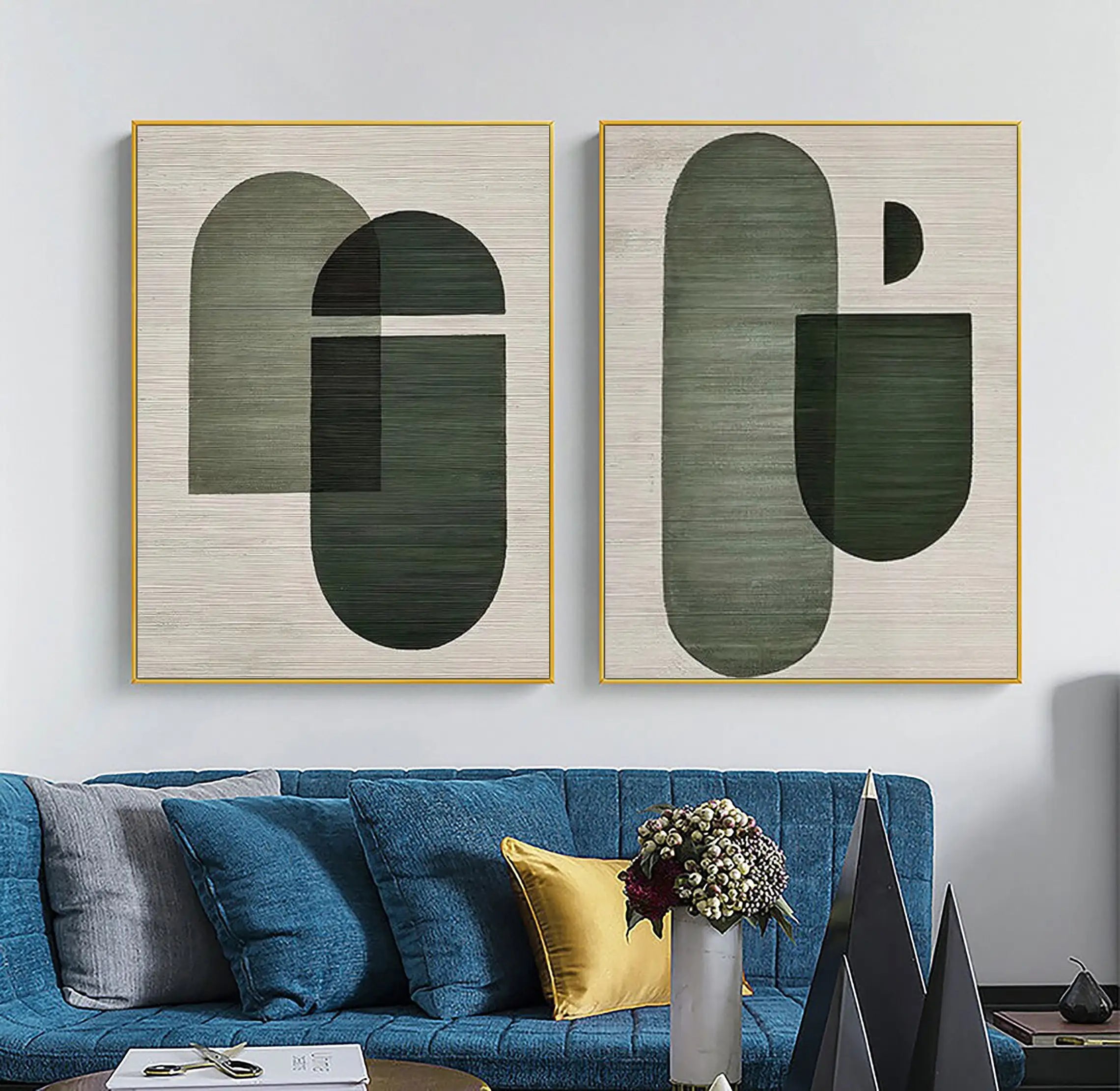 2-Piece Abstract Wall Art by Snagg A Print
