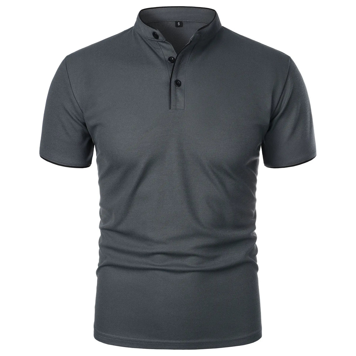 Men's Summer Basic Polo | Trendy Breathable Loose-Fit Splice Top