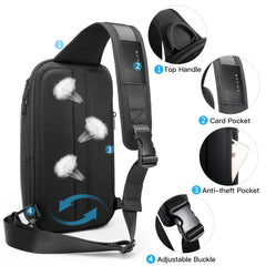 Oxford Waterproof Chest Bag by Snagg A Backpack