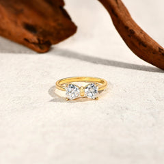 Bowknot Moissanite Ring