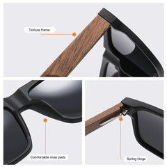 Wooden Polarized Sunglasses by Snagg It Sunglasses
