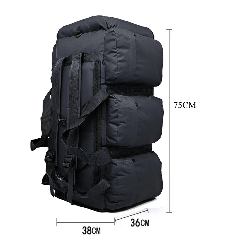 100L Tactical Camping Duffel Backpack