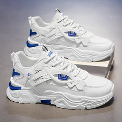 Men’s Mesh Thick-Soled Casual Sneakers by Snagg A Shoes